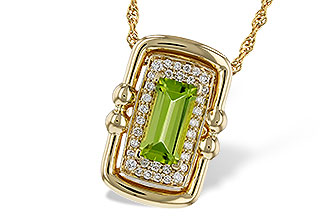 G329-26847: NECKLACE .72 PERIDOT .84 TGW (8x4MM PER)
