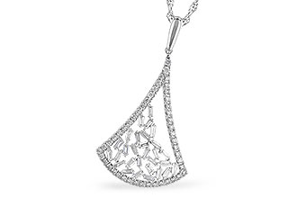H327-42302: NECKLACE .50 TW