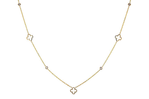 H329-20502: NECKLACE .20 TW (18")