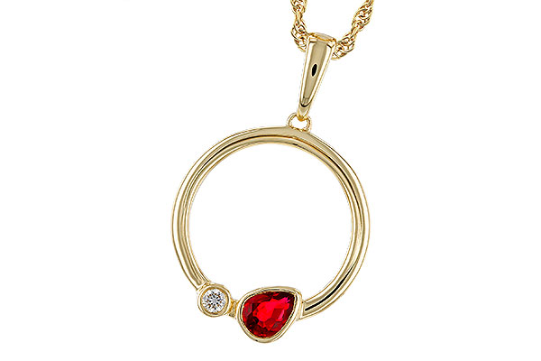 H329-20520: NECKLACE .24 RUBY .26 TGW