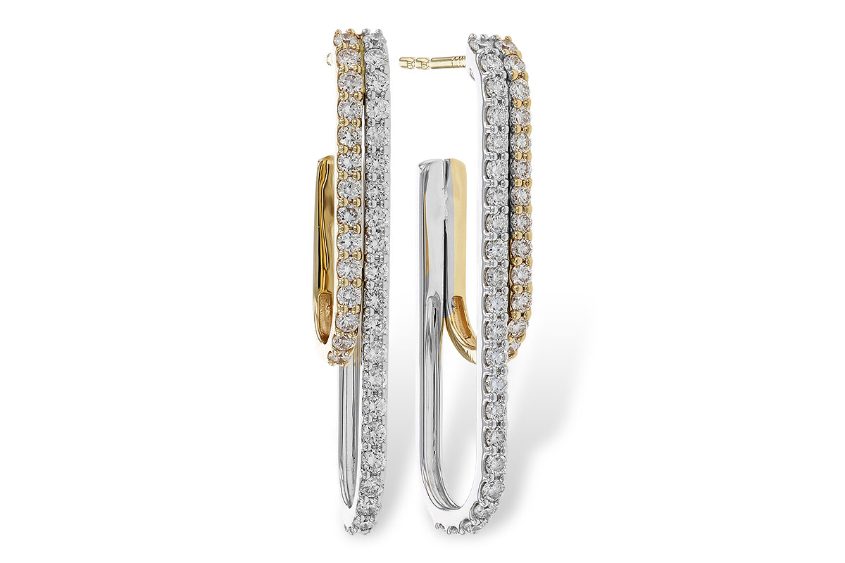 H329-21374: EARRING .98 TW