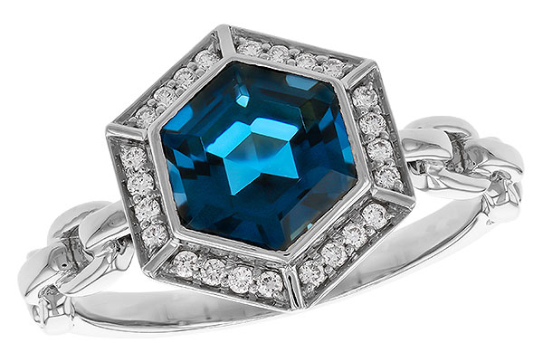H329-24129: LDS RG 2.03 LONDON BLUE TOPAZ 2.14 TGW (7.5MM LBT)