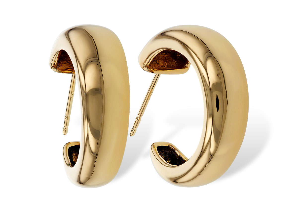 H329-25920: GOLD EARRINGS (20MM)