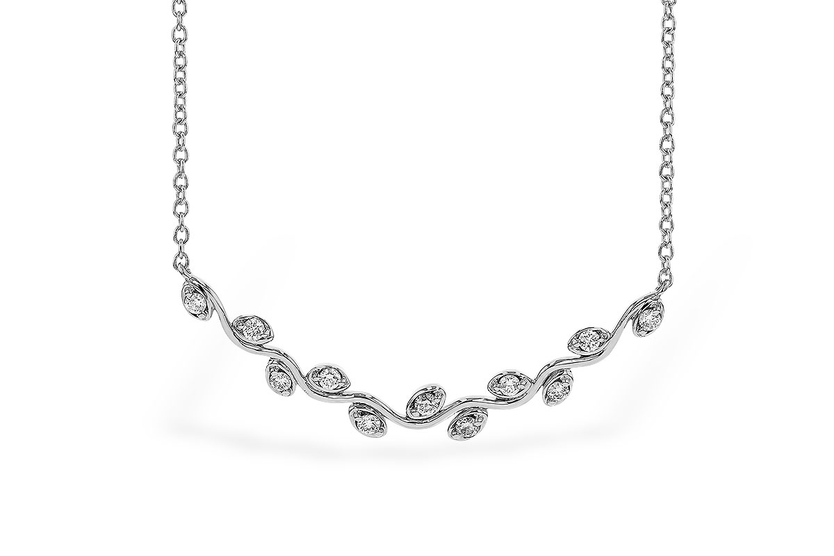 H329-25947: NECKLACE .25 TW (18")