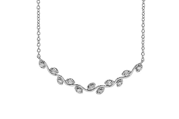 H329-25947: NECKLACE .25 TW (18")