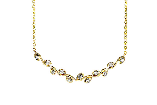 H329-25947: NECKLACE .25 TW (18")