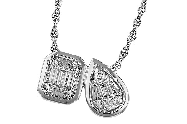 H329-25965: NECKLACE .17 BAG .25 TW