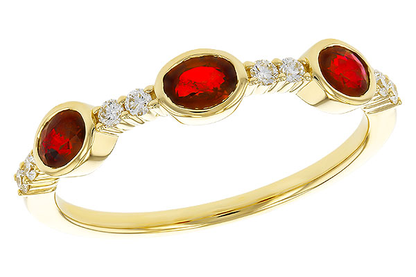 H329-26820: LDS WED RG .66 TW RUBY .78 TGW
