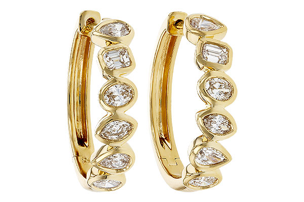 H330-09547: EARRINGS 1.10 TW FANCY CUT DIAS