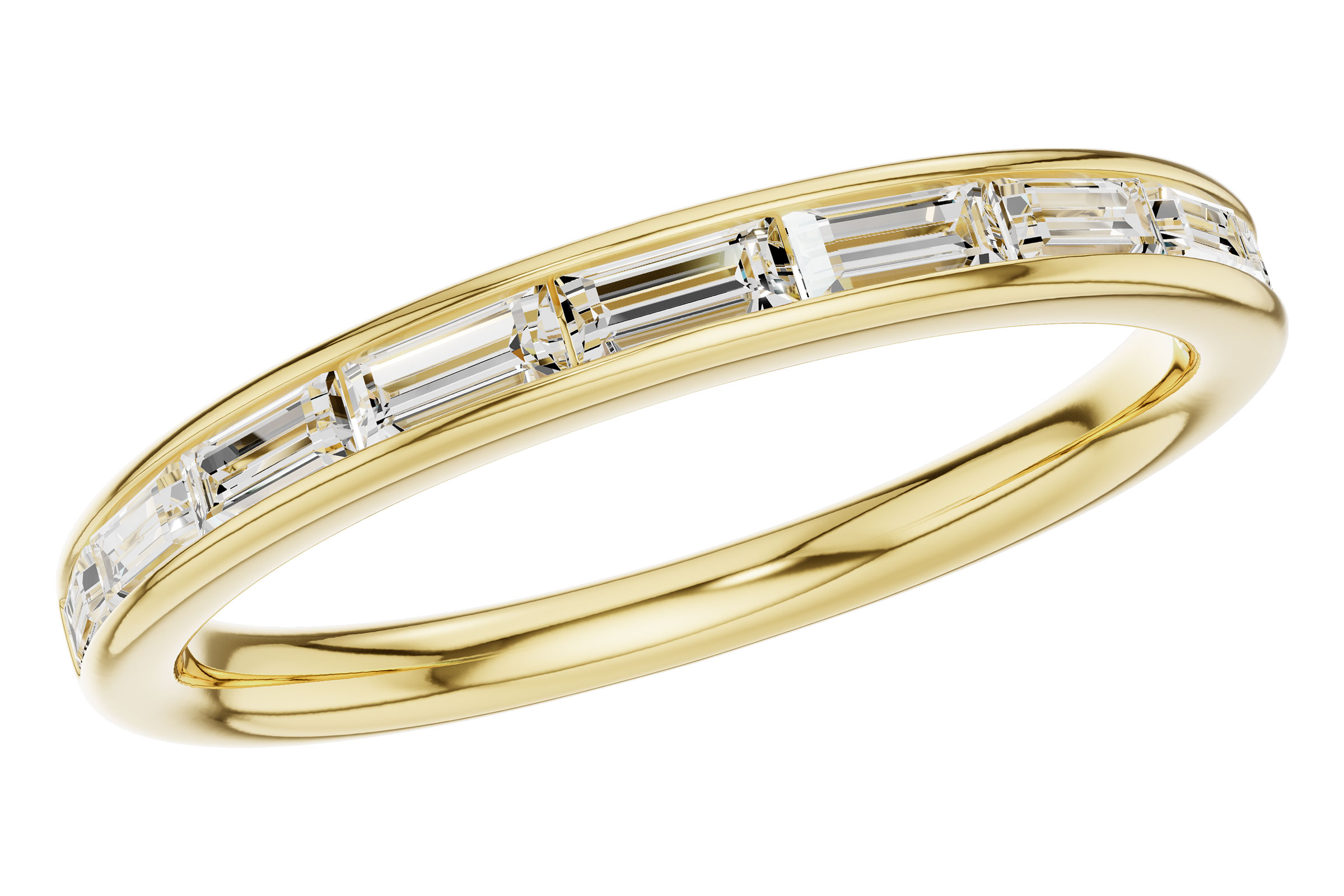 H330-09556: LDS DIA WED RG .44 TW BAGUETTES