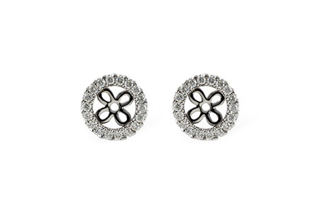 K241-95011: EARRING JACKETS .24 TW (FOR 0.75-1.00 CT TW STUDS)