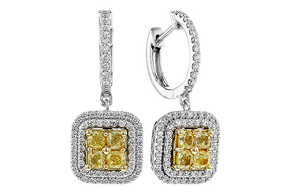 K329-21411: EARR 1.04 FANCY YELLOW DIAMONDS 1.62 TW