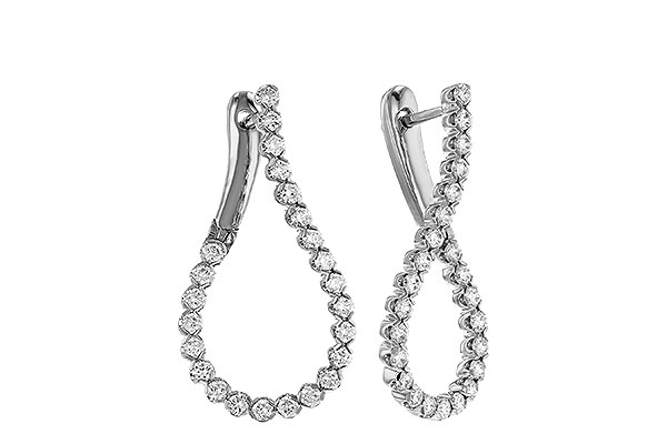 K329-25047: EARRINGS 1.00 TW