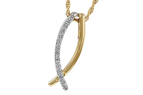 K329-25929: NECKLACE .25 TW