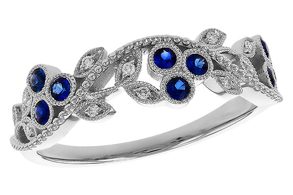 K329-26820: LDS WED RG .23 SAPPHIRE .29 TGW