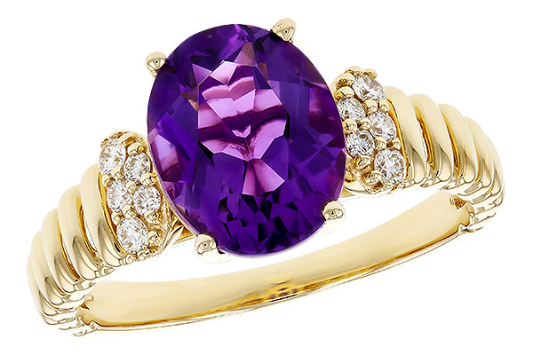 K330-09565: LDS RG 2.12 AMETHYST 2.26 TGW (10x8MM AMY)