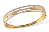 L240-09583: BANGLE BRACELET .91 TW