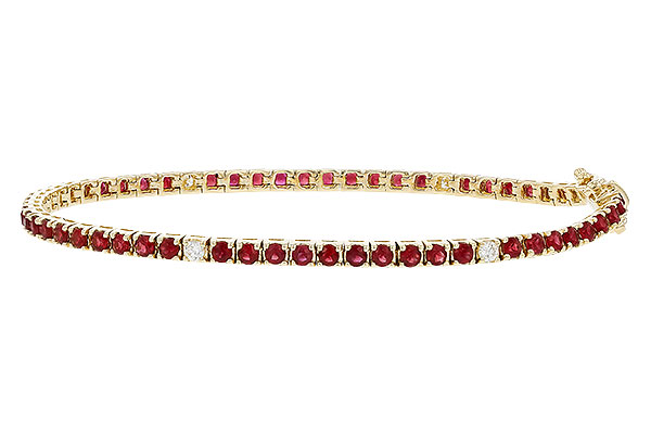 L329-19629: BRACELET 3.04 RUBY 3.29 TGW (7")
