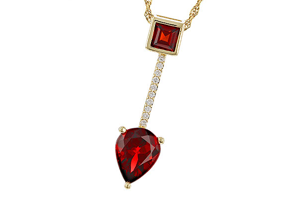 L329-20465: NECKLACE 2.15 GARNET 2.20 TGW