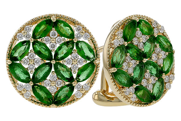 L329-21374: EARRINGS 1.66 TW EMERALD 1.96 TGW