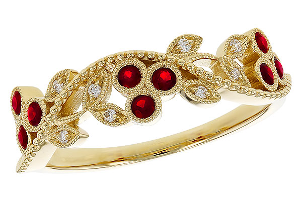 L329-26820: LDS DIA RG .22 RUBY TW .28 TGW