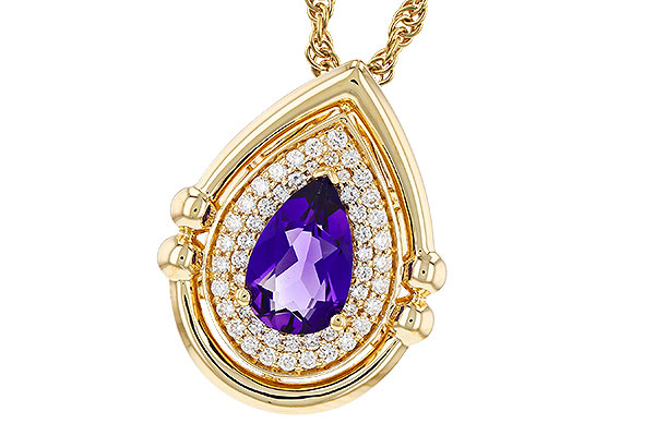 L330-09592: NECKLACE .70 AMETHYST .86 TGW (8x5MM AMY)