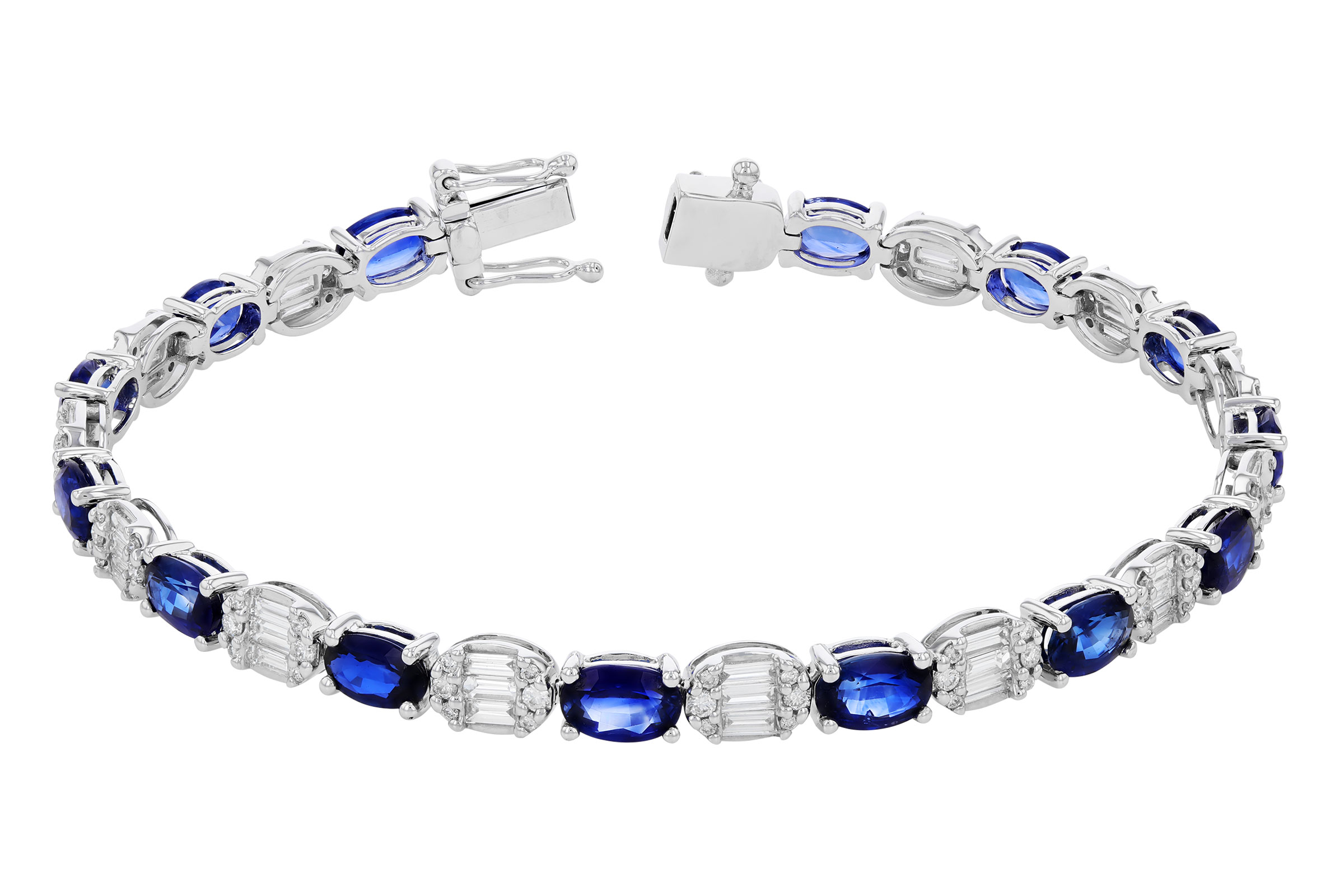 L330-10538: BRACELET 7.28 TW SAPPHIRE 8.98 TGW (7")