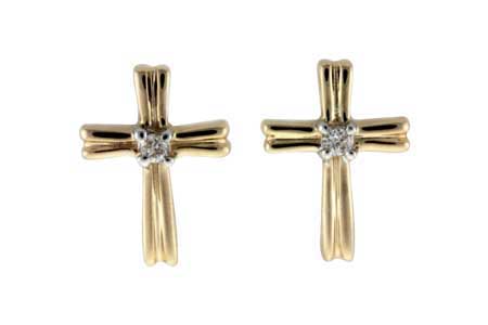 M054-71401: EARRINGS .03 TW