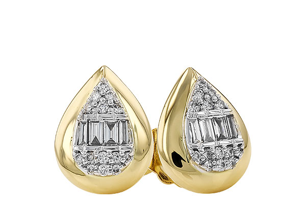 M328-35929: EARRINGS .09 BAG .18 TW