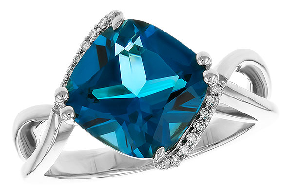M329-25047: LDS RG 4.42 LONDON BLUE TOPAZ 4.50 TGW (10MM LBT)