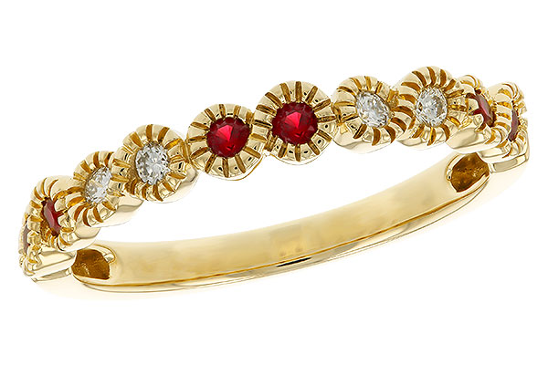 M329-25065: LDS WED RG .16 TW RUBY .25 TGW