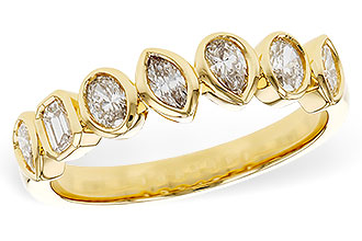 M329-25083: LDS DIA WED RG .62 TW FANCY CUT DIAS