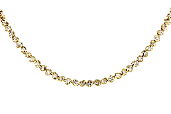 M329-25983: NECKLACE 2.25 TW FANCY CUT DIAS (17.25")