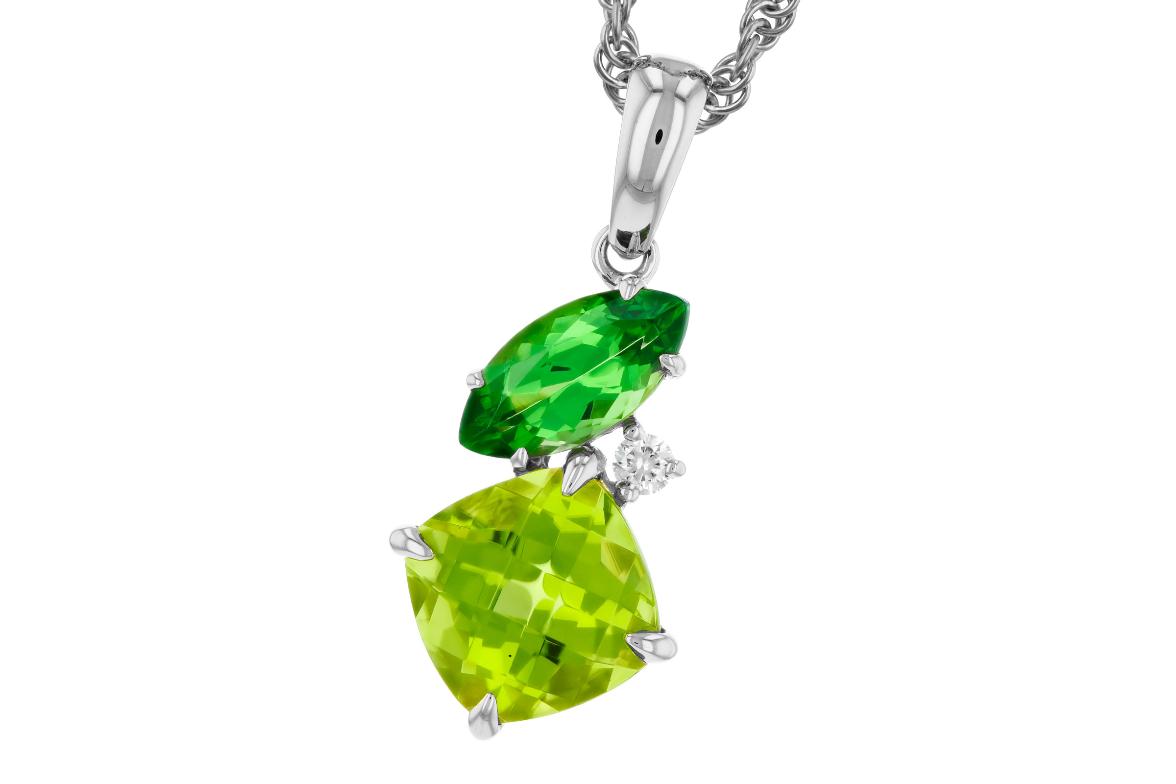 M330-12292: NECKLACE 1.97 TW SEMI-PREC (PER,TSAV) 2.00 TGW