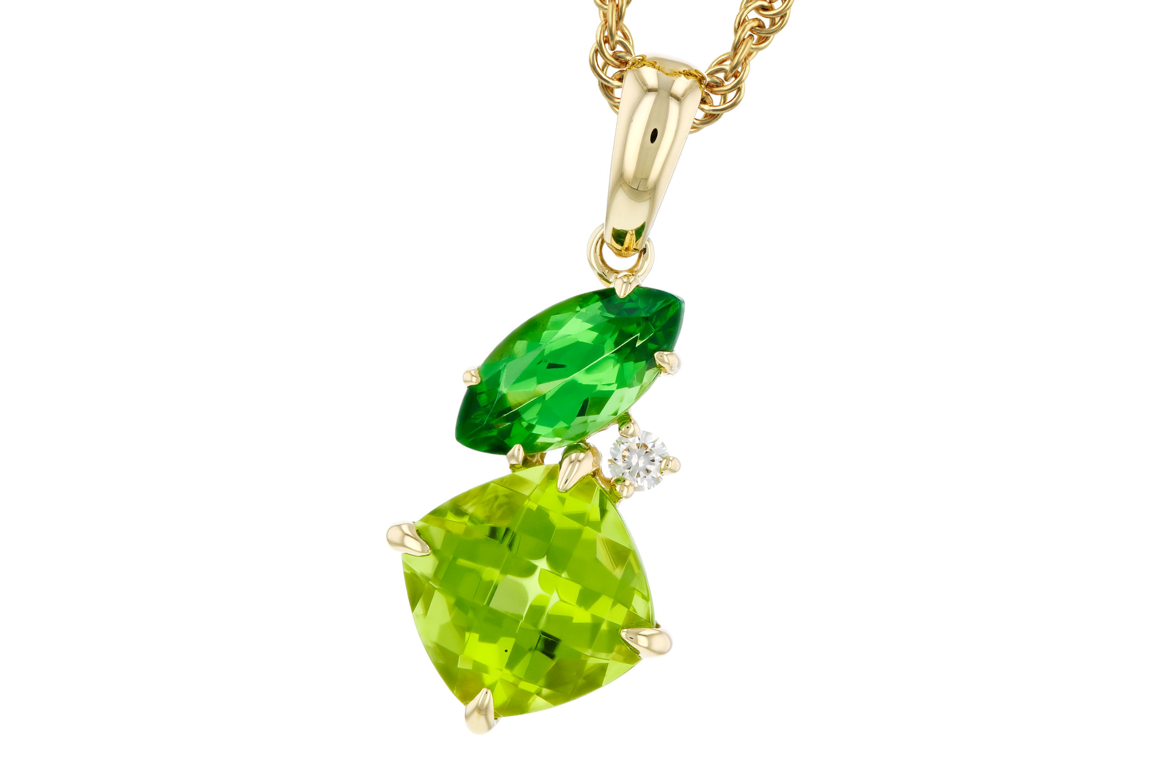 M330-12292: NECKLACE 1.97 TW SEMI-PREC (PER,TSAV) 2.00 TGW